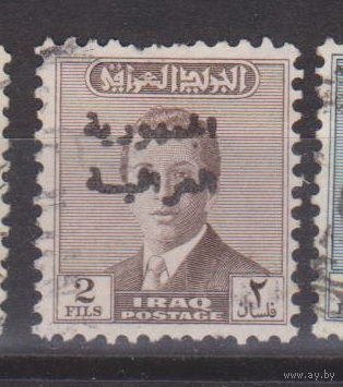 Ирак 1958 год Король Фейсал II  Известные люди Личности  лот 6 С НАДПЕЧАТКОЙ