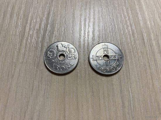 Норвегия, 1 крона 1998