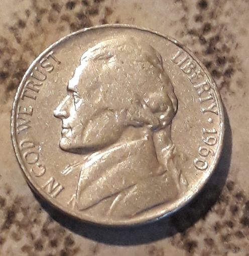 5 центов  1960 D США Джеферсон
