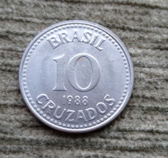 Werty71 Бразилия 10 крузадо 1988