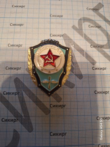 Нагрудный знак Отличник ВВС СССР алюминиевый на винту