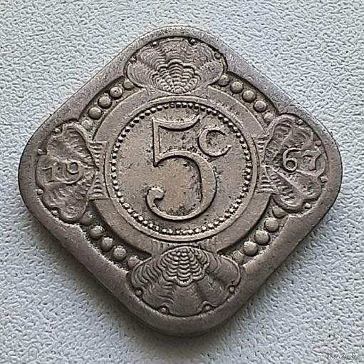 Антильские острова 5 центов, 1967  5-6-6