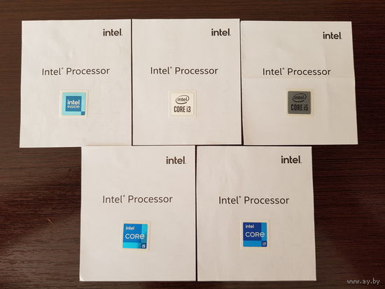 Наклейка "Intel"   (7 шт.)