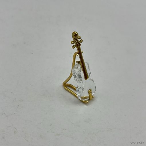 Коллекционная миниатюра Скрипка с подставкой Swarovski. Арт 3431