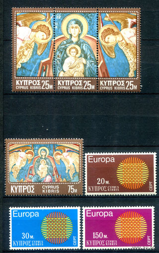 Кипр - 1970г. - 2 полные серии - 7 марок - MLH, MH. #4-B6-120-A-2