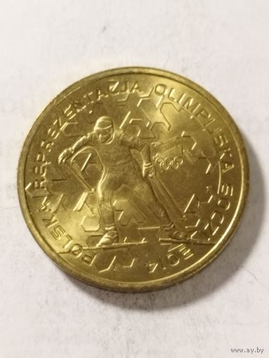 Польша 2 злотых "Польская олимпийская команда. Сочи 2014" 2014