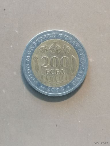 Западная Африка (BCEAO), 200 франков 2004 год, KM# 14