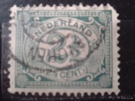 Нидерланды 1899 Стандарт, цифра  2 1/2с