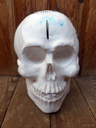 Лот С 1 РУБЛЯ! много лотов! Копилка черепок подпорка для книг