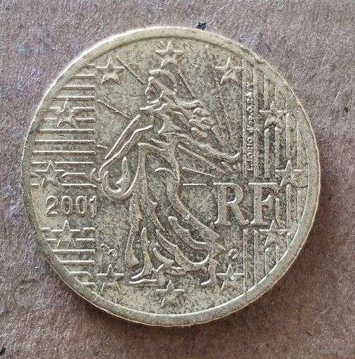 Франция  50 евроцентов 2001 г., KM# 1287
