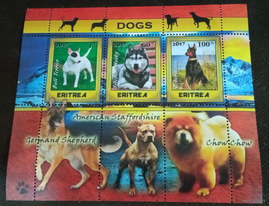 СЕРИЯ Блоков кошки собаки тигры  фауна  MNH