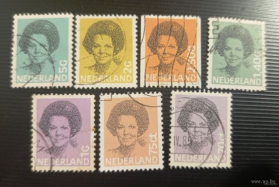 Набор марок Нидерланды - 7 шт (цена за все) - лот 25.