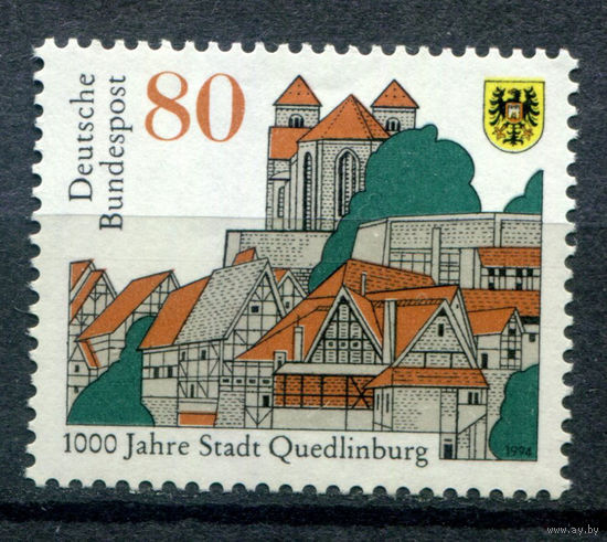 Германия - 1994г. - 1000 лет Кведлинбургу - полная серия, MNH с отпечатком на клее [Mi 1765] - 1 марка
