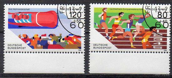 Фонд развития спорта ФРГ 1986 год серия из 2-х марок (М)