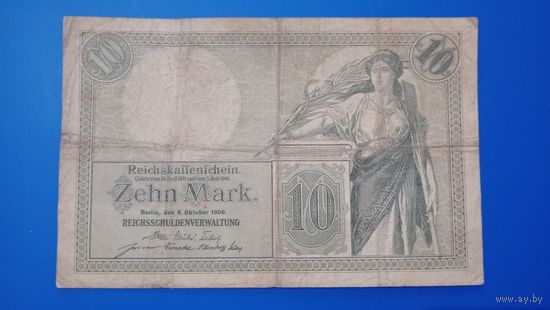 Германия 10 марок 1906