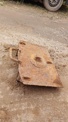 Плита от немецкого миномета