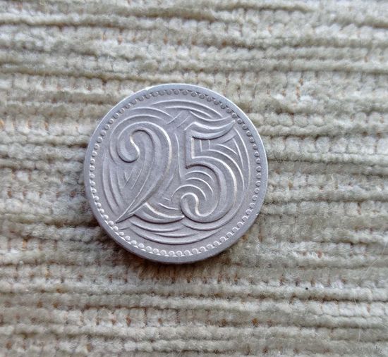 Werty71 Чехословакия 25 геллеров 1933 Лев