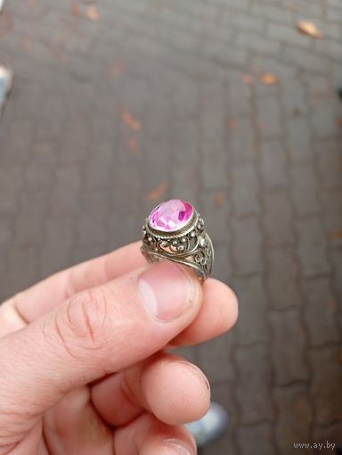 Перстень серебро 875*, распродажа, экспресс аукцион, с рубля , три дня