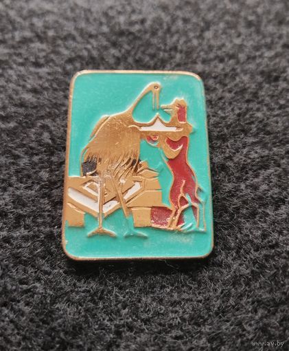 Сказка Лиса и журавль. (Е-7)