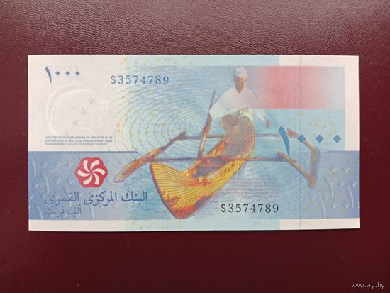 Коморские острова 1000 франков 2005 UNC