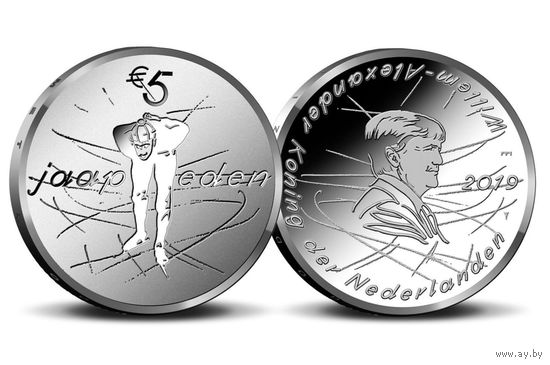 Легенда спорта Jaap Eden, 2022, NL, UNC-качество в coincard