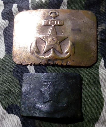 Пряжка малая нахимовская, ВМФ СССР. Довоенная или военная. Редкая. Как есть.