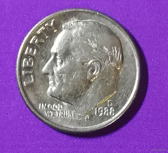 10 центов сша 1988 г.