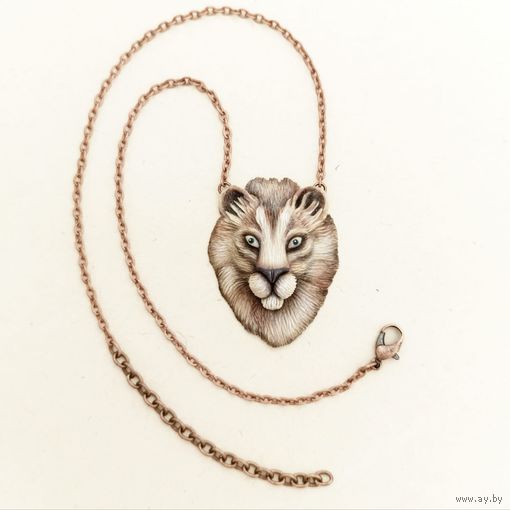 Горный Лев (пума). Подвеска ручной работы