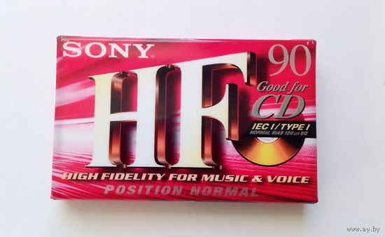 Аудиокассета. SONY C-90HFC. Новая. В упаковке #004