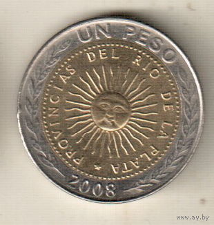 Аргентина 1 песо 2008