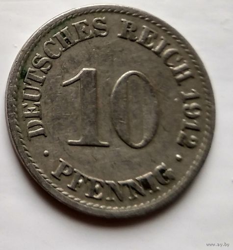 Германия 10 пфеннигов, 1912 A - Берлин 2-1-38
