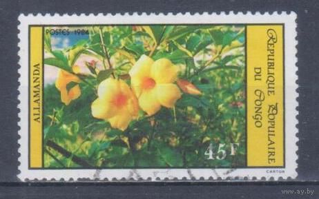 [352] Конго 1984. Флора.Цветы. Гашеная марка.