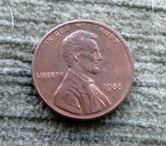 Werty71 США 1 цент 1988