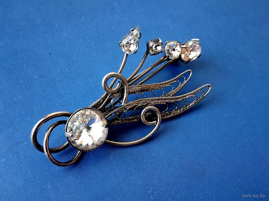 БРОШЬ -КАПЛИ РОСЫ- ВИНТАЖ СССР!!!