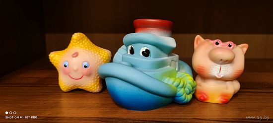 Игрушки резиновые, 3 шт.