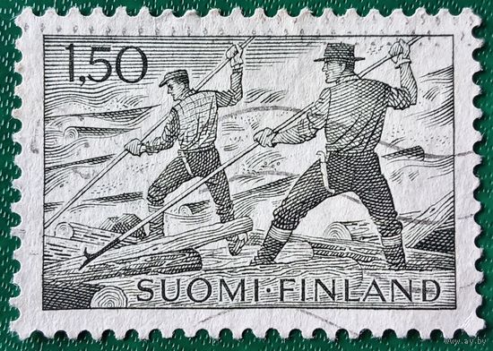 Финляндия 1963. Сплавщики леса