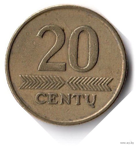 Литва. 20 центов. 1997 г.