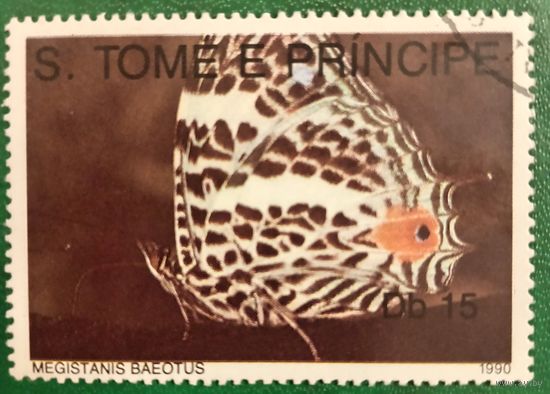 Сан Томе и Принсипи 1990. Фауна. Бабочки. Megistanis Baeotus