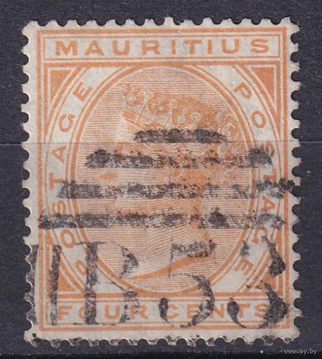 12.BrKM. Великобритания. Колонии. Маврикий. Виктория. Стандарт. 4C. 1879 г. Mi.#53.