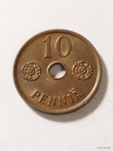Финляндия 10 пенни 1943