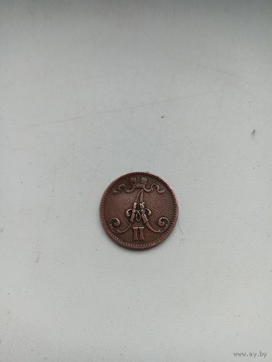 Русская Финляндия 5 пенни 1866 год