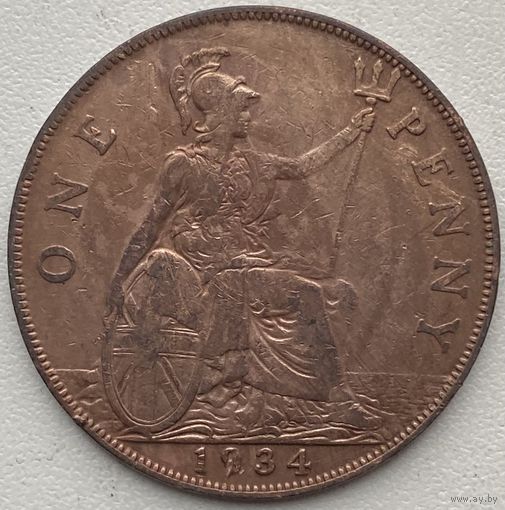 Великобритания 1 пенни 1934 г.