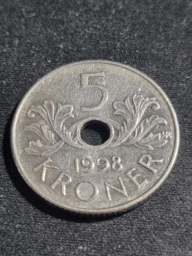 Норвегия 5 крон 1998