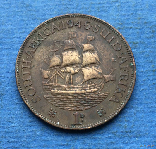Южная Африка Британский доминион 1 пенни 1945 Георг VI