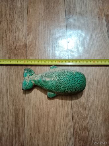 Ретро игрушка рыба кит резина пищит