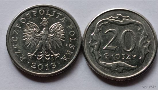 Польша. 20 грош 2013 года.