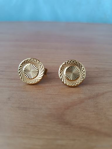 Запонки позолоченные ау - СССР