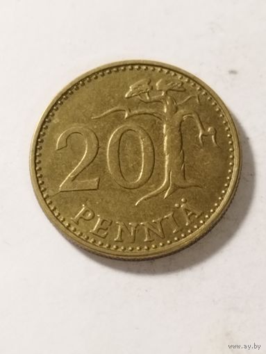 Финляндия 20 пенни 1988
