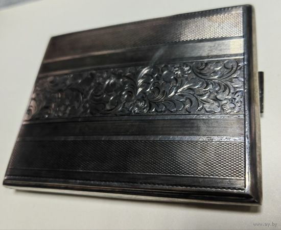 Серебряный портсигар.  ОТЛИЧНОЕ СОСТОЯНИЕ!!!