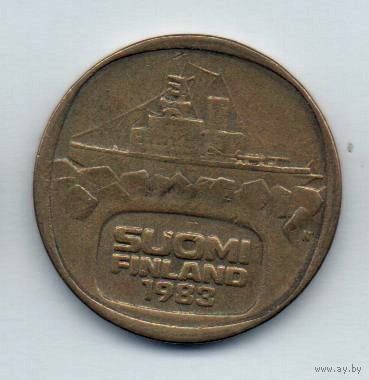Финляндская Республика. 5 марок 1983 N. Корабль.